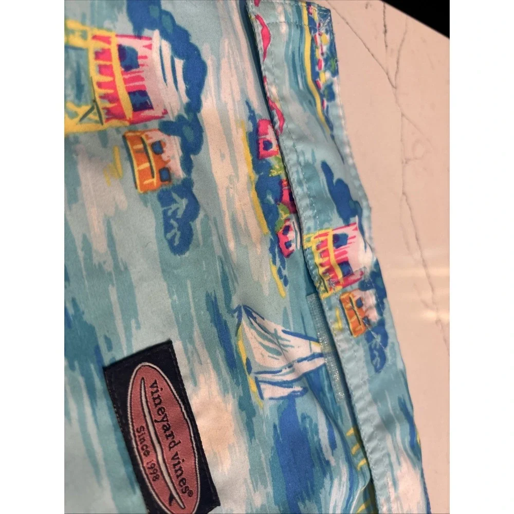 Vineyard Vines‎ Water Resistant Pouch Wet Bag Swim Suit Bag Fishing Lures Blue